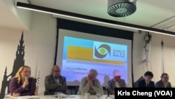 海外香港传媒专业人员协会(传协)在英国伦敦成立。(美国之音郑乐捷)