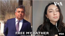 赛米热·依明江和父亲,54岁的维吾尔历史教授、出版商依明江·赛都力