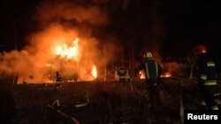 俄军在乌克兰继续对利沃夫展开导弹攻击。(2022年5月3日)