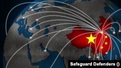 资料照:国际人权组织“保护卫士”报告的中国长臂管辖非自愿回国案例图。(图片源于保护卫士官网)