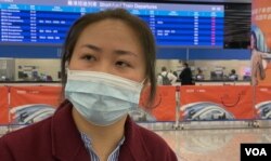 黃女士表示,從香港搭頭班高鐵到深圳北後,要轉幾次高鐵、花6、7小時才可以回到家鄉湛江 (美國之音/湯惠芸)