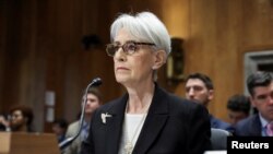 美国国务院常务副国务卿温迪·谢尔曼出席参议院外交事务委员会关于拜登政府在“美中战略竞争时代”对中国的政策听证会。(2023年2月9日)