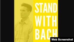 Chân dung ông Đặng Đình Bách đăng trên trang chiến dịch vận động mang tên ông. Photo StandwithBach.org.
