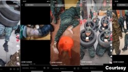 雅圣思教育基地体罚学生(抖音视频截图)