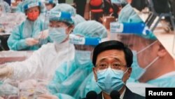 香港政务司司长李家超(路透社2022年2月12日)