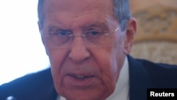 资料照片:俄罗斯外长拉夫罗夫。