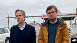 美国国务卿布林肯在波兰边境地区会晤乌克兰外长库列巴(2020年3月5日)