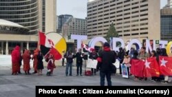 စစ်ကောင်စီ ဆန့်ကျင်လှုပ်ရှားမှု ကနေဒါ နဲ့ အမေရိကန် နေရာတချို့ မှာပြုလုပ်