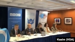 12月8日星期四,三个维吾尔权利组织在华盛顿特区举行新闻发布会,宣布12月9日为维吾尔种族灭绝纪念日,敦促国际组织和全球各国政府追究中国对新疆地区穆斯林团体犯下暴行的责任。