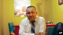 资料照片:出生于中国新疆的哈萨克活动人士贝克扎特·马苏特卡努利(Bekzat Maxutkanuly)。(2022年7月7日)