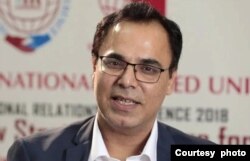 印度学者玛诺吉·科瓦拉马尼.(照片由本人提供)