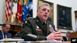 资料照:美军参谋长联席会议主席米利上将