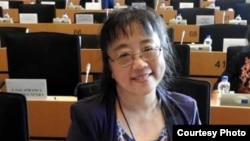 6月4日黄慈萍代表魏京生出席“萨哈罗夫思想自由奖”30周年纪念活动