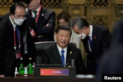 中国领导人习近平在巴厘岛出席G20峰会。(2022年11月15日)