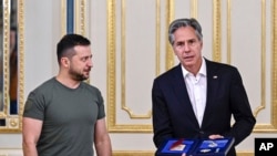 美国国务卿布林肯2022年9月8日在基辅会晤了乌克兰总统泽连斯基。