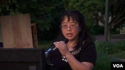 黄慈萍:全美学自联理事会长(美国之音拍摄)