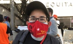 临床实验室科学家温钦钦接受美国之音采访。(美国之音2021年3月13日洛杉矶)