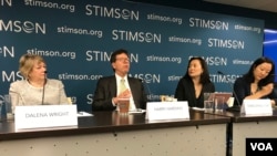 华盛顿智库史汀生中心20-19年9月25日举办香港前途与危机座谈会(美国之音锺辰芳拍摄)