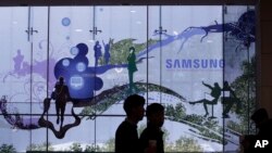三星电子产品是韩国对外出口的一个龙头企业。(美联社)