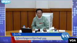 ပြည်ထောင်စုရွေးကောက်ပွဲ ကော်မရှင်ဥက္ကဋ္ဌ (ဟောင်း) ဦးလှသိန်း။ (ယခင်မှတ်တမ်းဓာတ်ပုံ)