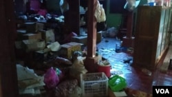 ဘီးလင်းမြိုနယ် ဒူးသထူခရိုင်ထဲက ကျေးရွာတခုမှာ စစ်တပ် ဝင်ရောက် ဖျက်ဆီးသွားပုံ