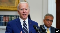 美国总统拜登在白宫发表讲话(2022年 6月21日)