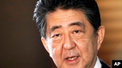 资料照片:日本前首相安倍晋三。