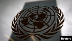 资料照片:联合国的标志。(2014年8月15日)
