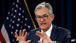 Kepala Federal Reserve atau Bank Sentral AS, Jerome Powell (foto: dok).