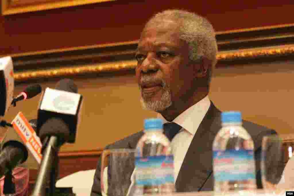 kofi annan Presser