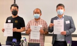 香港民意研究所在2021年9月中公布一项民意调查显示,大部分香港市民不愿意到大湾区定居及工作 (美国之音/汤惠芸)