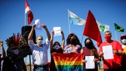 ကိုဗစ်အရေးကိုင်တွယ်ပုံမကျေနပ်လို့ သမ္မတ နုတ်ထွက်ပေးဖို့ ဘရာဇီးပြည်သူတွေ တောင်းဆို ကိုဗစ်အရေးကိုင်တွယ်ပုံမကျေနပ်လို့ သမ္မတ နုတ်ထွက်ပေးဖို့ ဘရာဇီးပြည်သူတွေ တောင်းဆို