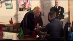 川普总统和美国高官圣诞节前访问部队 川普总统和美国高官圣诞节前访问部队