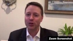 美国前副国家安全顾问博明3月10日出席由蒙大拿大学曼斯菲尔德中心举办的线上讨论会截图