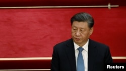 中国领导人习近平在北京人大会堂举行的全国政协会议开幕式上。(2023年3月4日)