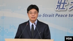 资料照:台湾陆委会发言人邱垂正