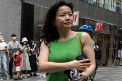 资料照:被中国当局扣押的澳籍华裔媒体人、中共央视英文频道CGTN的著名主持人成蕾 (2020年8月12日)