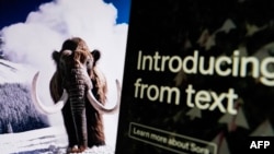 美国新创公司Open AI发布的人工智能模型Sora生成器自动生成由文字产生的视频图像。(2024年2月16日)