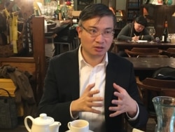 香港时评人桑普。(陈筠摄)