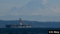 尼米兹号航母USS Nimitz在美国西海岸执行任务(美国海军2020年2月22日照片)