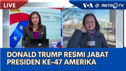 Laporan VOA untuk MetroTV: Donald Trump Resmi Jabat Presiden ke-47 Amerika Serikat Laporan VOA untuk MetroTV: Donald Trump Resmi Jabat Presiden ke-47 Amerika Serikat