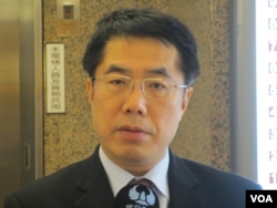 台湾在野党民进党立委黄伟哲 (美国之音张永泰)