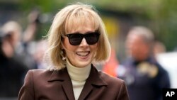 Джин Керрол прибуває до федерального суду Манхеттена у Нью-Йорку, 9 травня 2023 року. (Фото: AP Photo /John Minchillo)