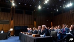 资料照片:参议院司法监督委员会2023年6月13日举行听证会,审查《外国情报监视法》第702条款及相关监视机构。