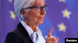 Голова Європейського центрального банку Крістін Лаґард, Франкфурт, 11 квітня 2024. REUTERS/Kai Pfaffenbach