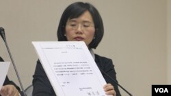 民进党立法委员苏巧慧（美国之音记者杨明）