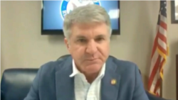 众议院外交事务首席共和党议员麦考尔(Rep. Michael McCaul, R-TX)2021年5月6日出席众议院外委会有关新疆人权线上听证会。