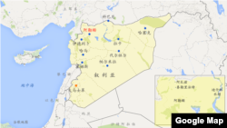 叙利亚拉卡地理位置