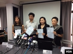 香港记协公布新闻自由指数记者会 (美国之音记者申华拍摄)