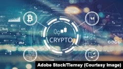 加密货币示意图。